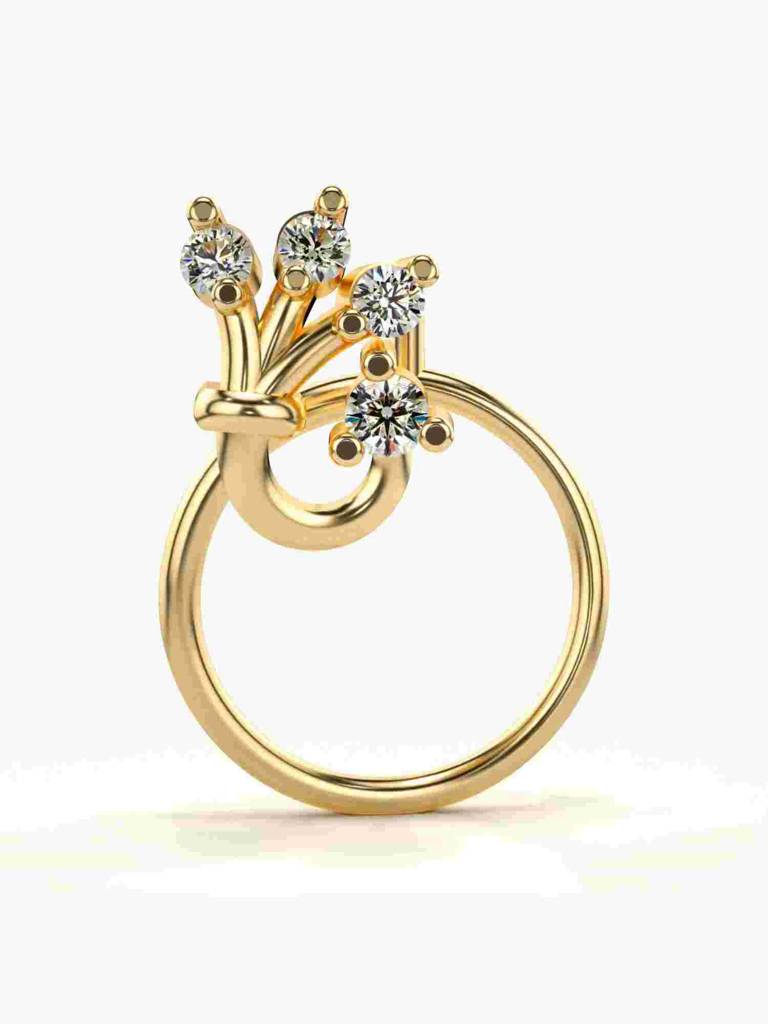 Sterling Silver Plated With Certified Lab Grown Diamond 0.04Cts | Vgnp0060 : VGNP0060_SYL