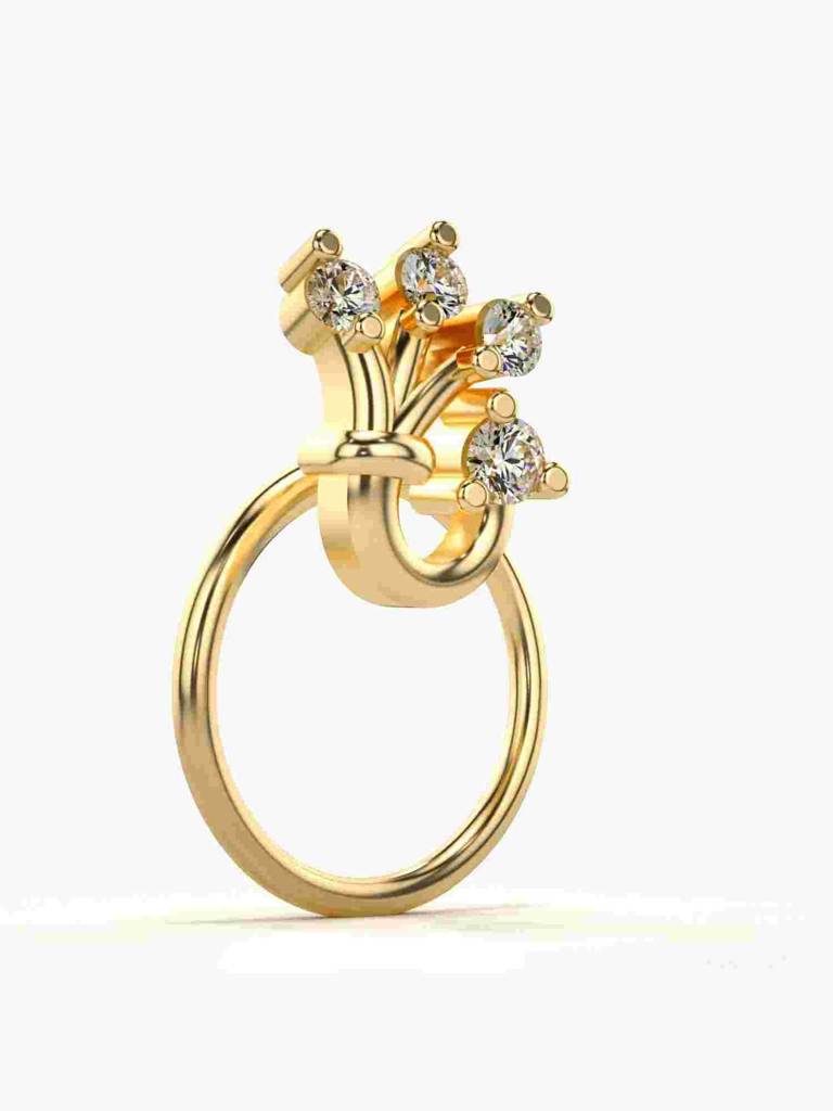 Sterling Silver Plated With Certified Lab Grown Diamond 0.04Cts | Vgnp0060 : VGNP0060_SYL