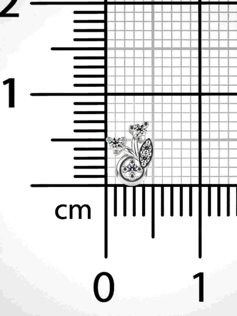 Sterling Silver Plated With Certified Lab Grown Diamond 0.05Cts | Vgnp0063 : VGNP0063_SWL