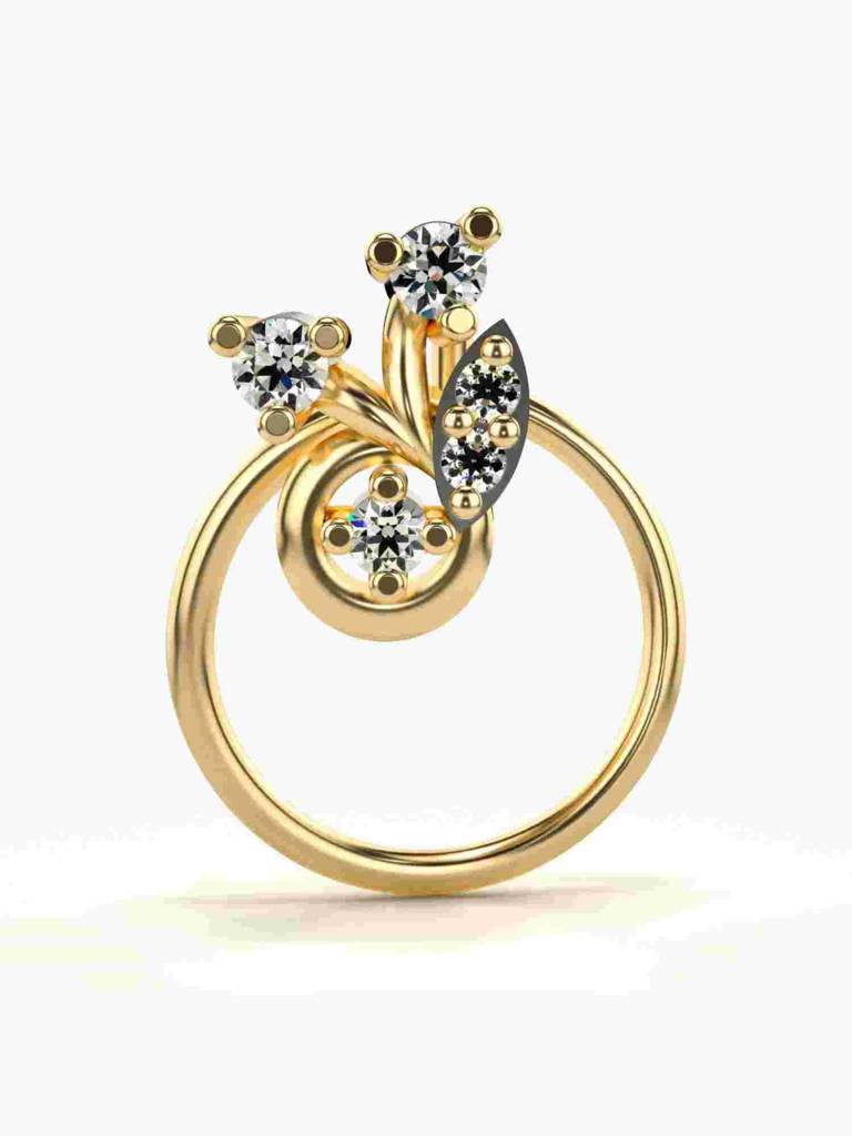 Sterling Silver Plated With Certified Lab Grown Diamond 0.05Cts | Vgnp0063 : VGNP0063_SYL