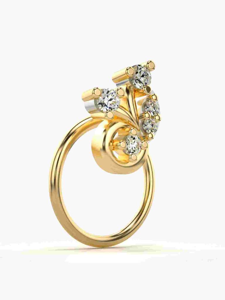 Sterling Silver Plated With Certified Lab Grown Diamond 0.05Cts | Vgnp0063 : VGNP0063_SYL