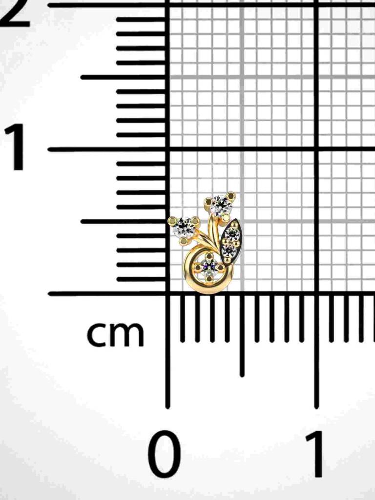 Sterling Silver Plated With Certified Lab Grown Diamond 0.05Cts | Vgnp0063 : VGNP0063_SYL