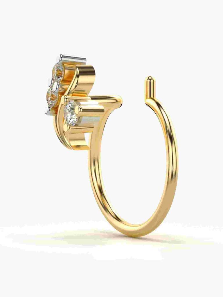 Sterling Silver Plated With Certified Lab Grown Diamond 0.03Cts | Vgnp0069 : VGNP0069_SYL