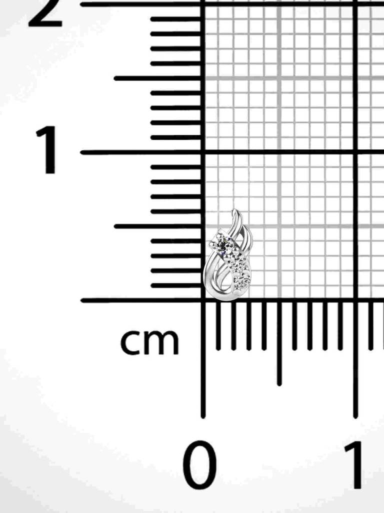 Sterling Silver Plated With Certified Lab Grown Diamond 0.02Cts | Vgnp0072 : VGNP0072_SWL