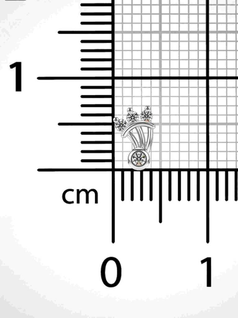 Sterling Silver Plated With Certified Lab Grown Diamond 0.04Cts | Vgnp0081 : VGNP0081_SWL
