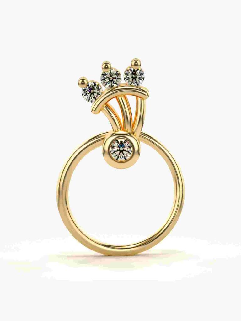 Sterling Silver Plated With Certified Lab Grown Diamond 0.04Cts | Vgnp0081 : VGNP0081_SYL