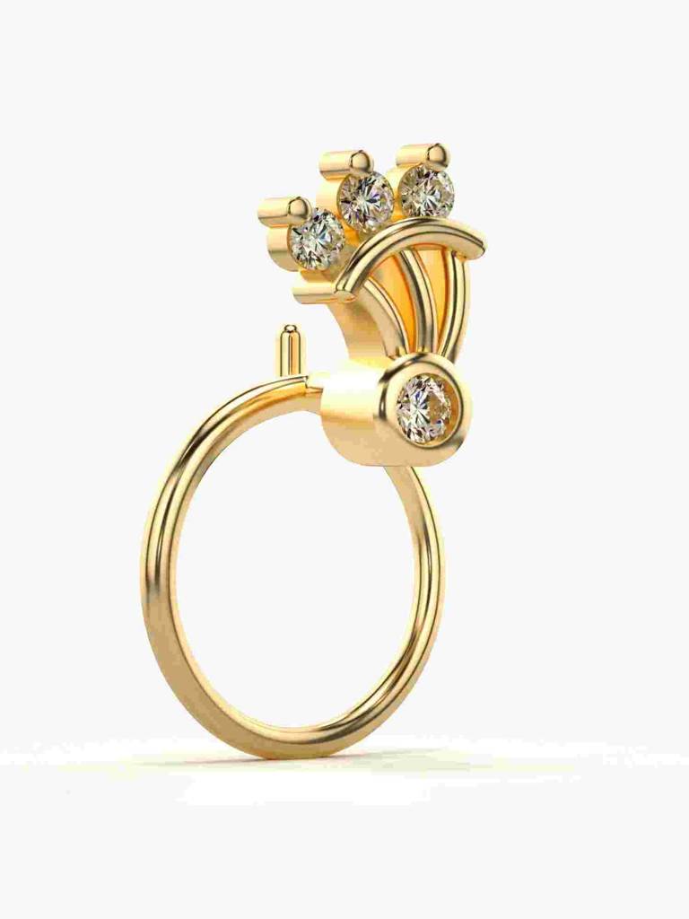 Sterling Silver Plated With Certified Lab Grown Diamond 0.04Cts | Vgnp0081 : VGNP0081_SYL