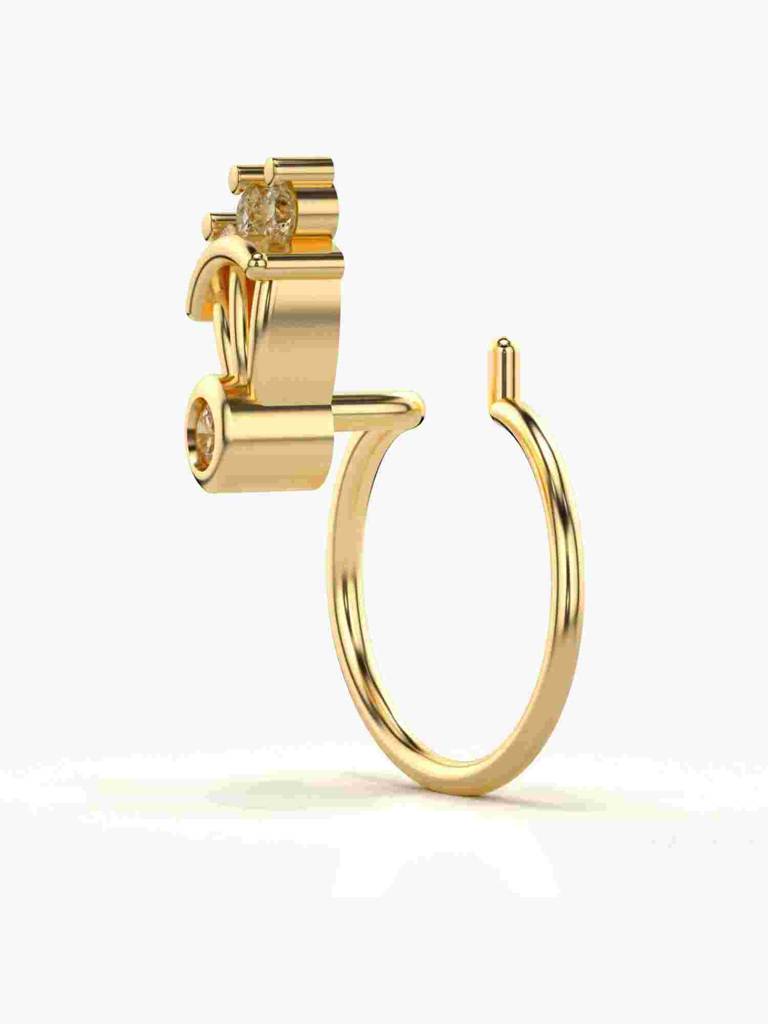 Sterling Silver Plated With Certified Lab Grown Diamond 0.04Cts | Vgnp0081 : VGNP0081_SYL