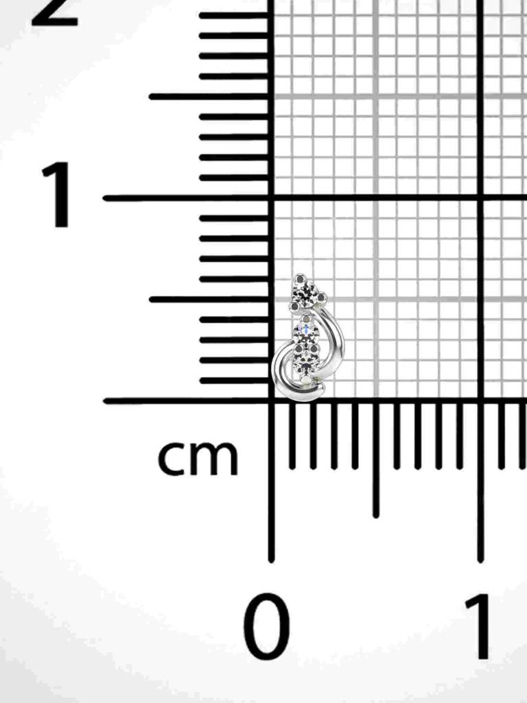 Sterling Silver Plated With Certified Lab Grown Diamond 0.02Cts | Vgnp0083 : VGNP0083_SWL