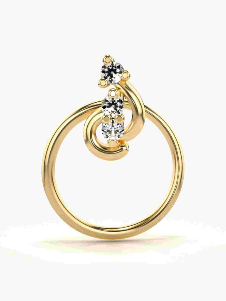Sterling Silver Plated With Certified Lab Grown Diamond 0.02Cts | Vgnp0083 : VGNP0083_SYL