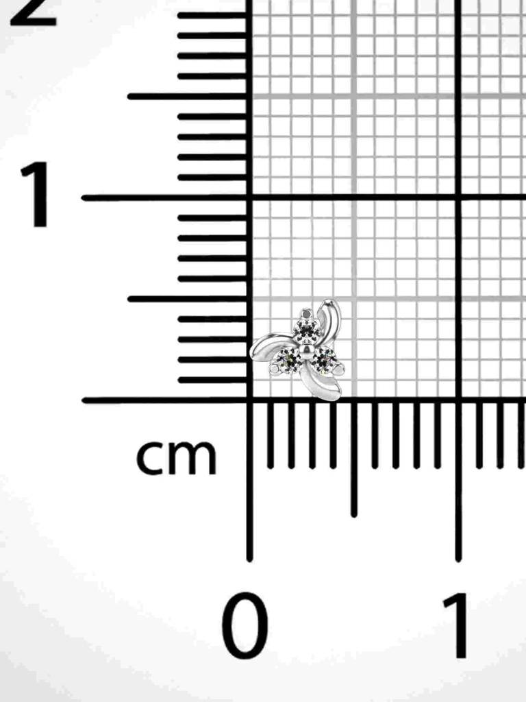 Sterling Silver Plated With Certified Lab Grown Diamond 0.03Cts | Vgnp0086 : VGNP0086_SWL