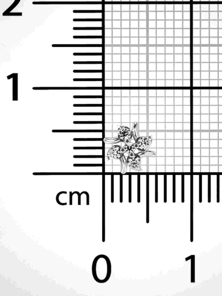 Sterling Silver Plated With Certified Lab Grown Diamond 0.06Cts | Vgnp0089 : VGNP0089_SWL