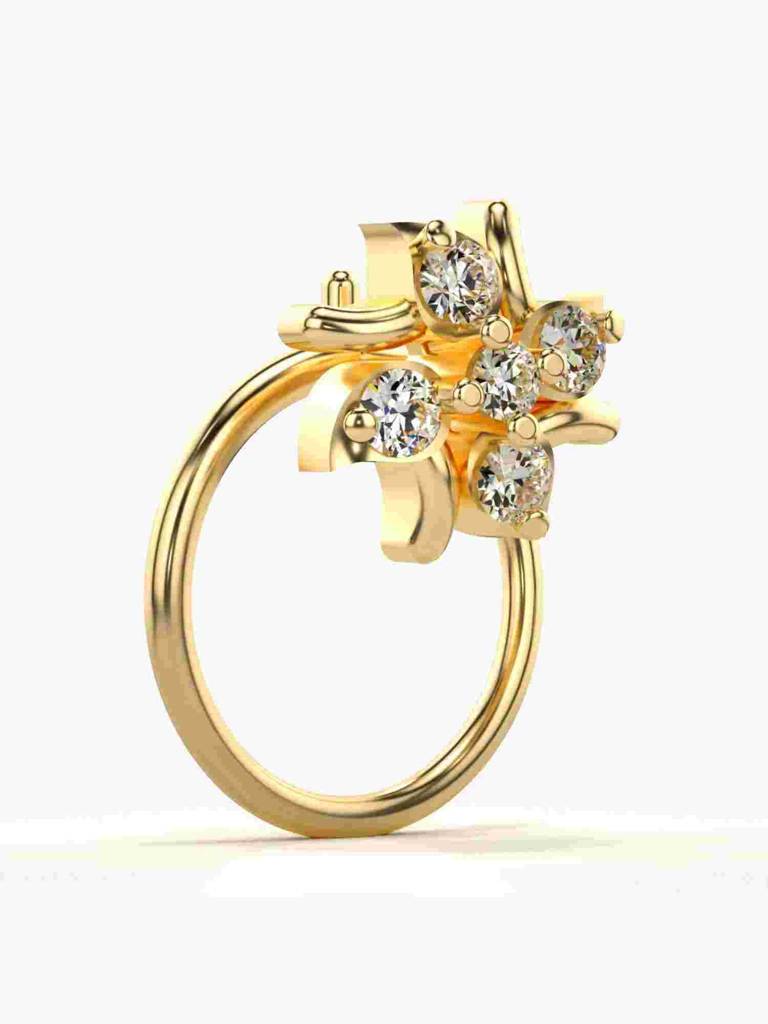Sterling Silver Plated With Certified Lab Grown Diamond 0.06Cts | Vgnp0089 : VGNP0089_SYL