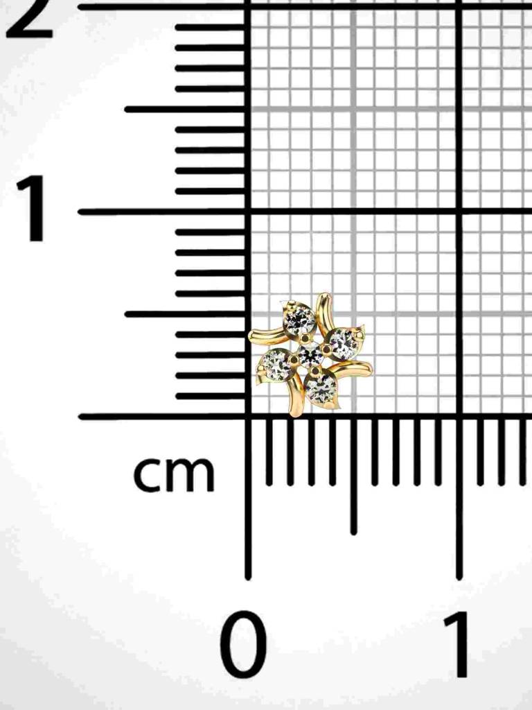 Sterling Silver Plated With Certified Lab Grown Diamond 0.06Cts | Vgnp0089 : VGNP0089_SYL