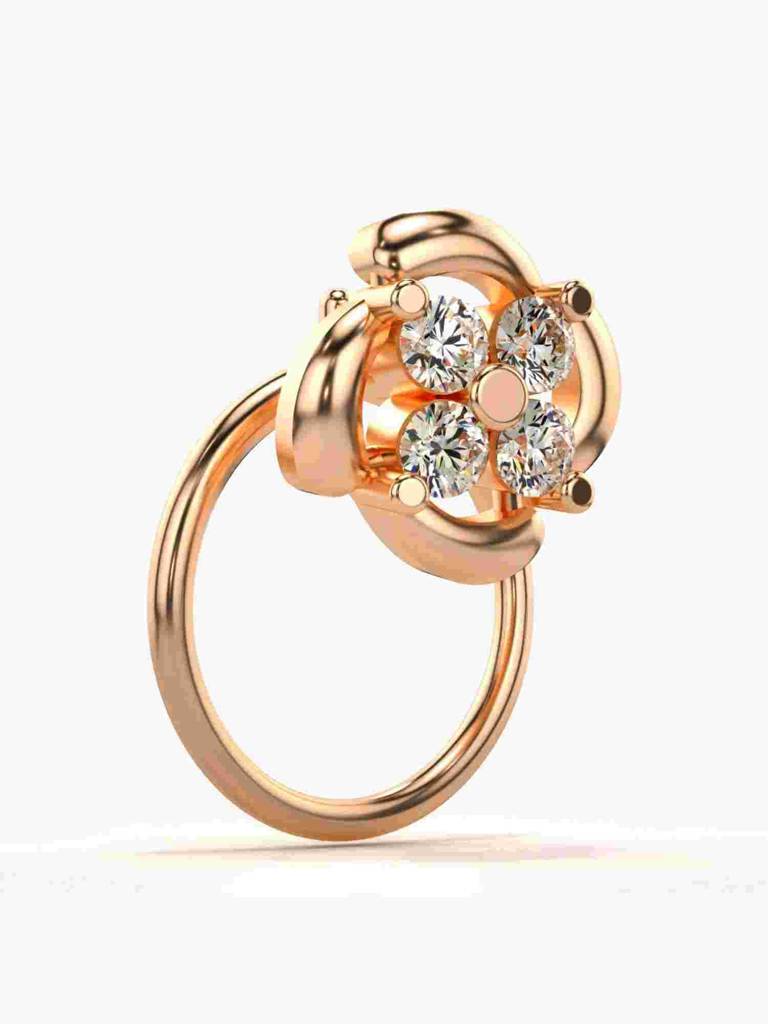 Sterling Silver Plated With Certified Lab Grown Diamond 0.08Cts | Vgnp0093 : VGNP0093_SRL