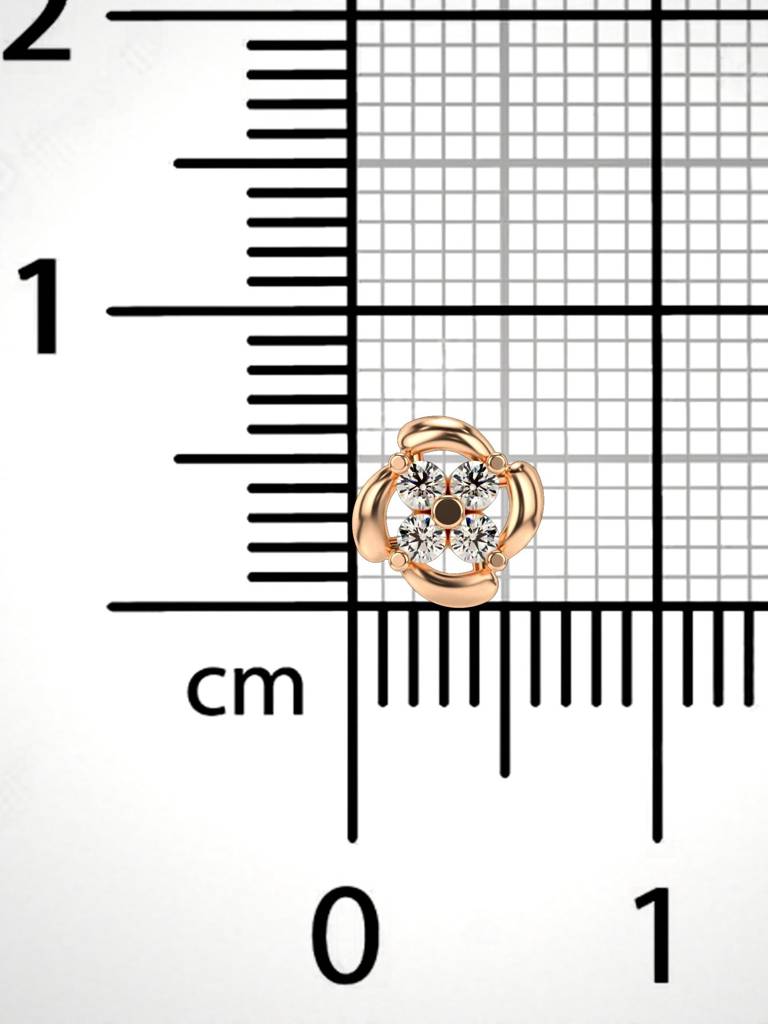 Sterling Silver Plated With Certified Lab Grown Diamond 0.08Cts | Vgnp0093 : VGNP0093_SRL