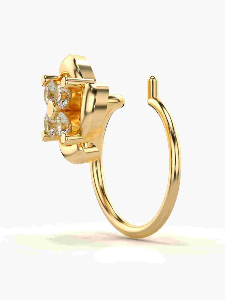 Sterling Silver Plated With Certified Lab Grown Diamond 0.08Cts | Vgnp0093 : VGNP0093_SYL