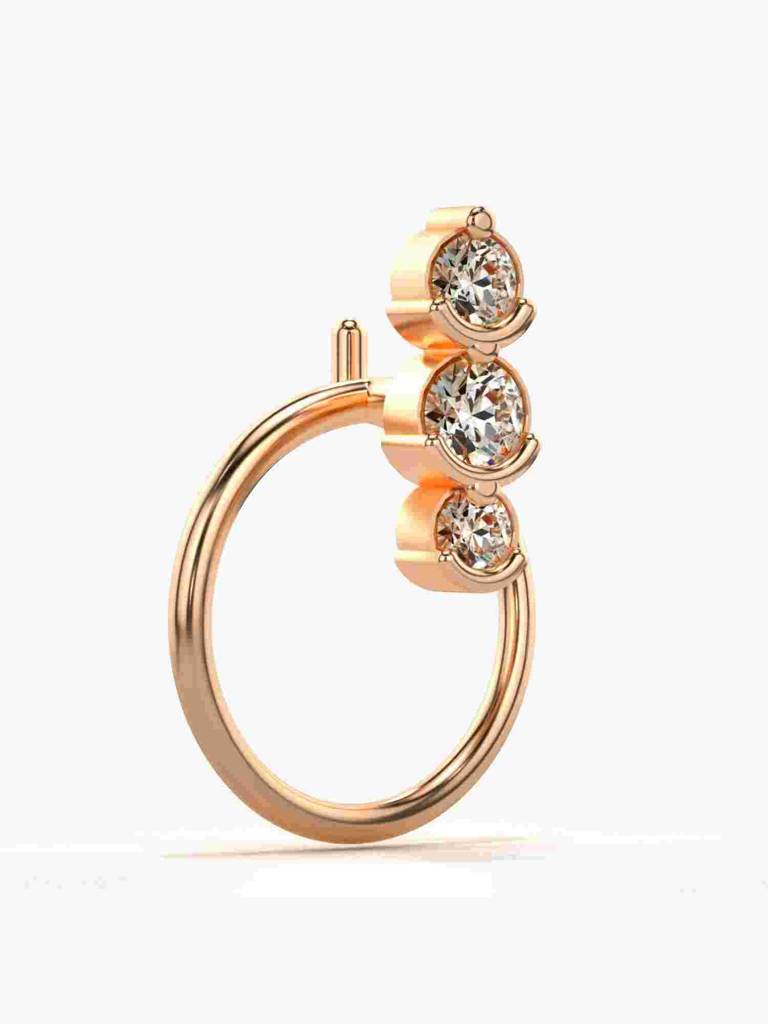 Sterling Silver Plated With Certified Lab Grown Diamond 0.07Cts | Vgnp0094 : VGNP0094_SRL