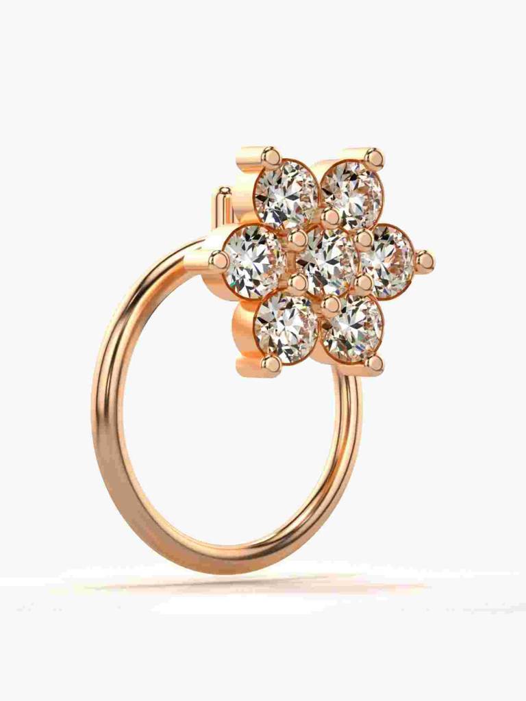 Sterling Silver Plated With Certified Lab Grown Diamond 0.15Cts | Vgnp0095 : VGNP0095_SRL