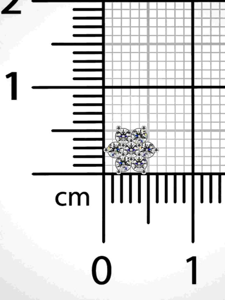 Sterling Silver Plated With Certified Lab Grown Diamond 0.15Cts | Vgnp0095 : VGNP0095_SWL