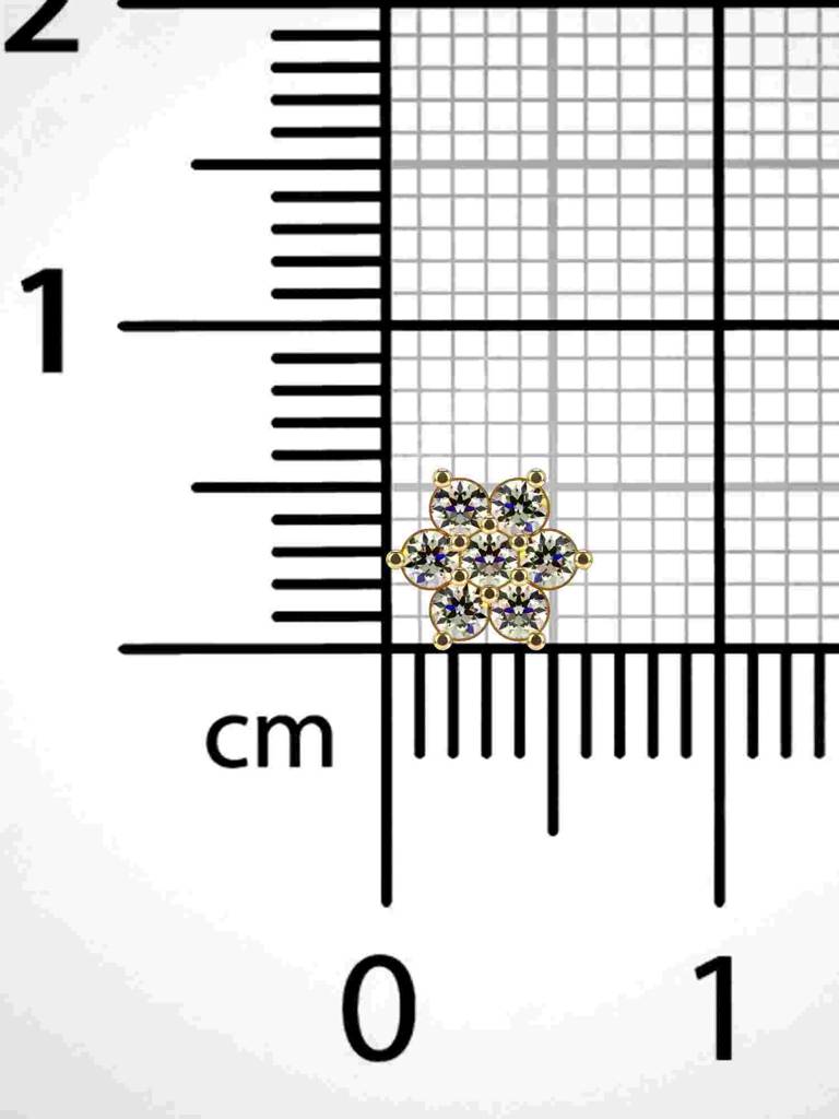 Sterling Silver Plated With Certified Lab Grown Diamond 0.15Cts | Vgnp0095 : VGNP0095_SYL