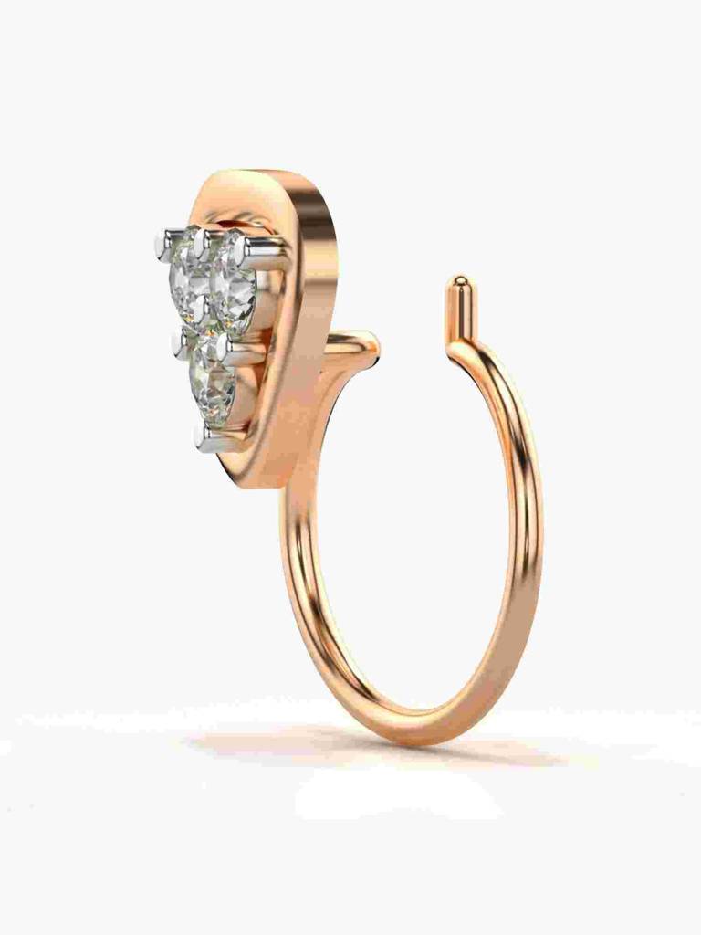 Sterling Silver Plated With Certified Lab Grown Diamond 0.11Cts | Vgnp0099 : VGNP0099_SRL