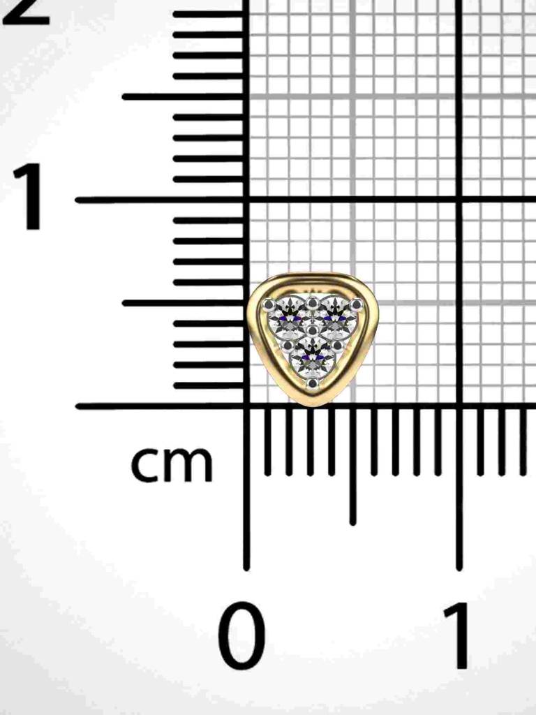 Sterling Silver Plated With Certified Lab Grown Diamond 0.11Cts | Vgnp0099 : VGNP0099_SYL