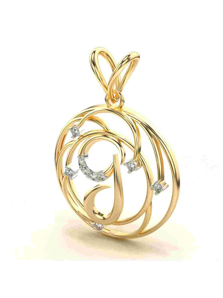 Sterling Silver Plated With Certified Lab Grown Diamond 0.06Cts | Vgp0007 : VGP0007_SYL