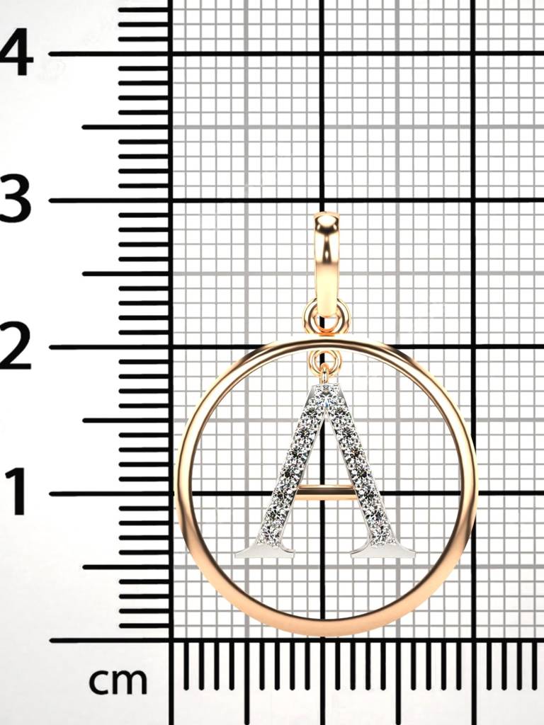 Sterling Silver Plated With Certified Lab Grown Diamond 0.15Cts | Vgp0027 : VGP0027_SRL