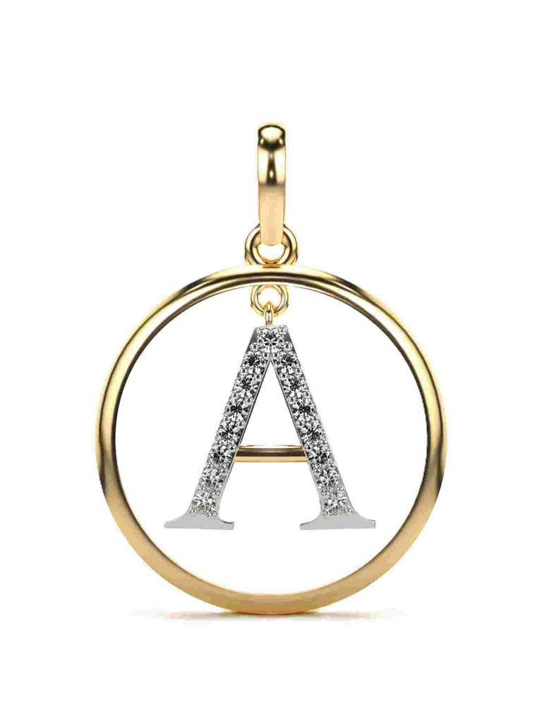 Sterling Silver Plated With Certified Lab Grown Diamond 0.15Cts | Vgp0027 : VGP0027_SYL