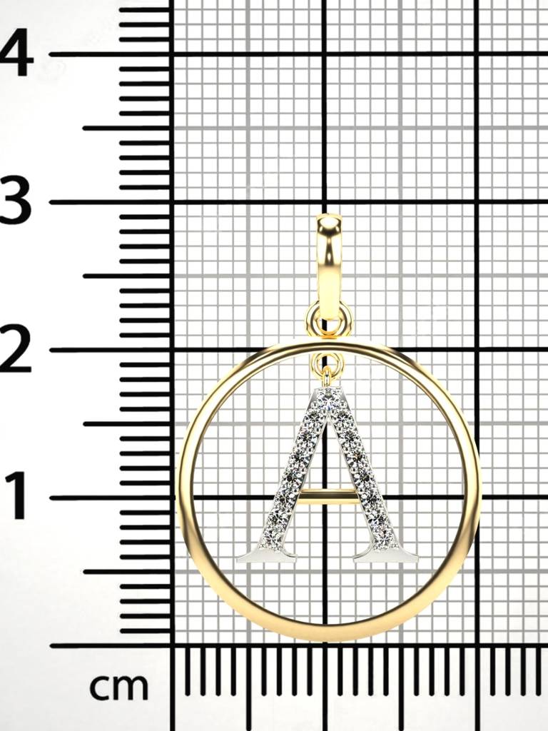 Sterling Silver Plated With Certified Lab Grown Diamond 0.15Cts | Vgp0027 : VGP0027_SYL