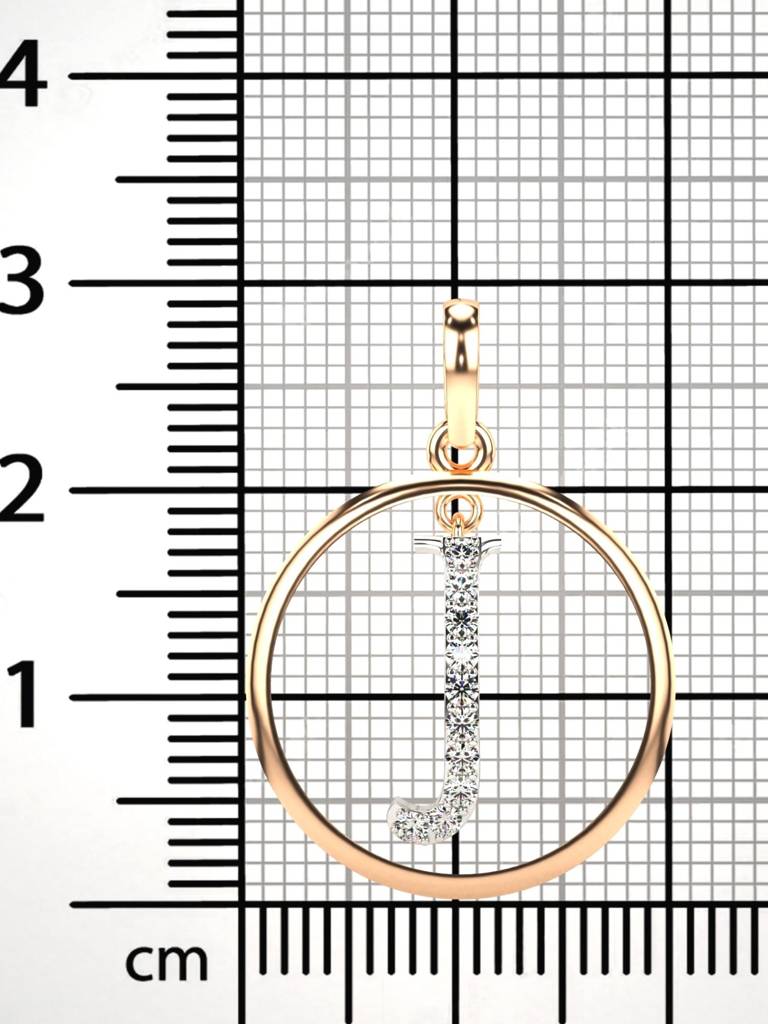 Sterling Silver Plated With Certified Lab Grown Diamond 0.14Cts | Vgp0037 : VGP0037_SRL