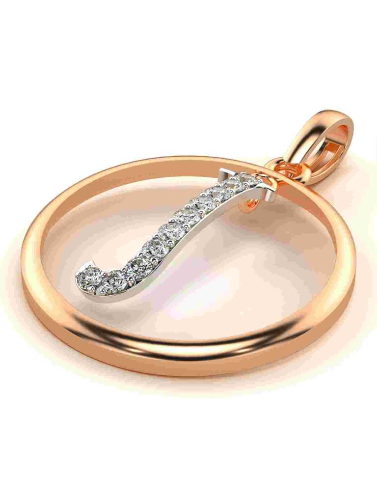 Sterling Silver Plated With Certified Lab Grown Diamond 0.14Cts | Vgp0037 : VGP0037_SRL