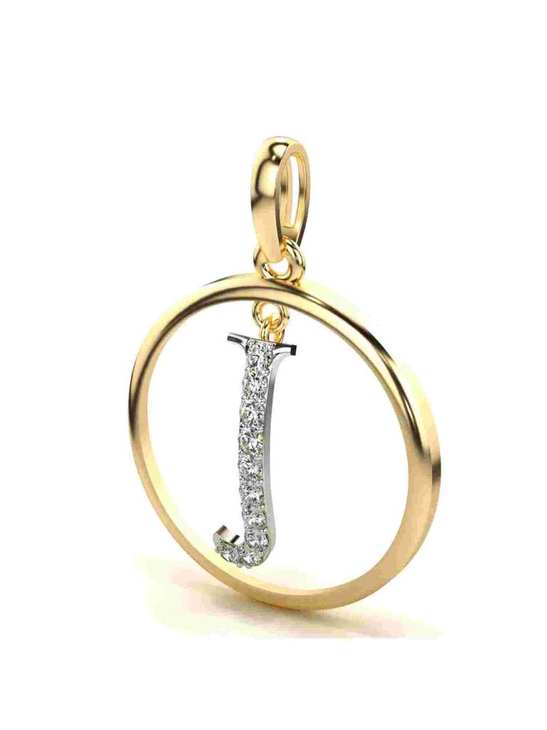 Sterling Silver Plated With Certified Lab Grown Diamond 0.14Cts | Vgp0037 : VGP0037_SYL