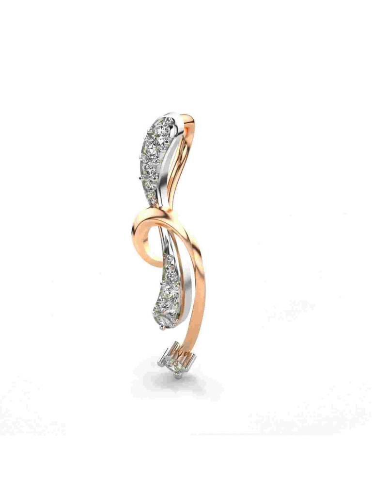 Sterling Silver Plated With Certified Lab Grown Diamond 0.09Cts | Vgp0239 : VGP0239_SRL