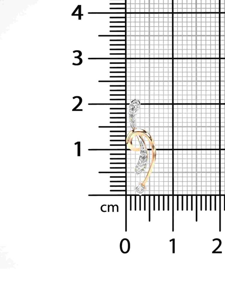 Sterling Silver Plated With Certified Lab Grown Diamond 0.09Cts | Vgp0239 : VGP0239_SRL