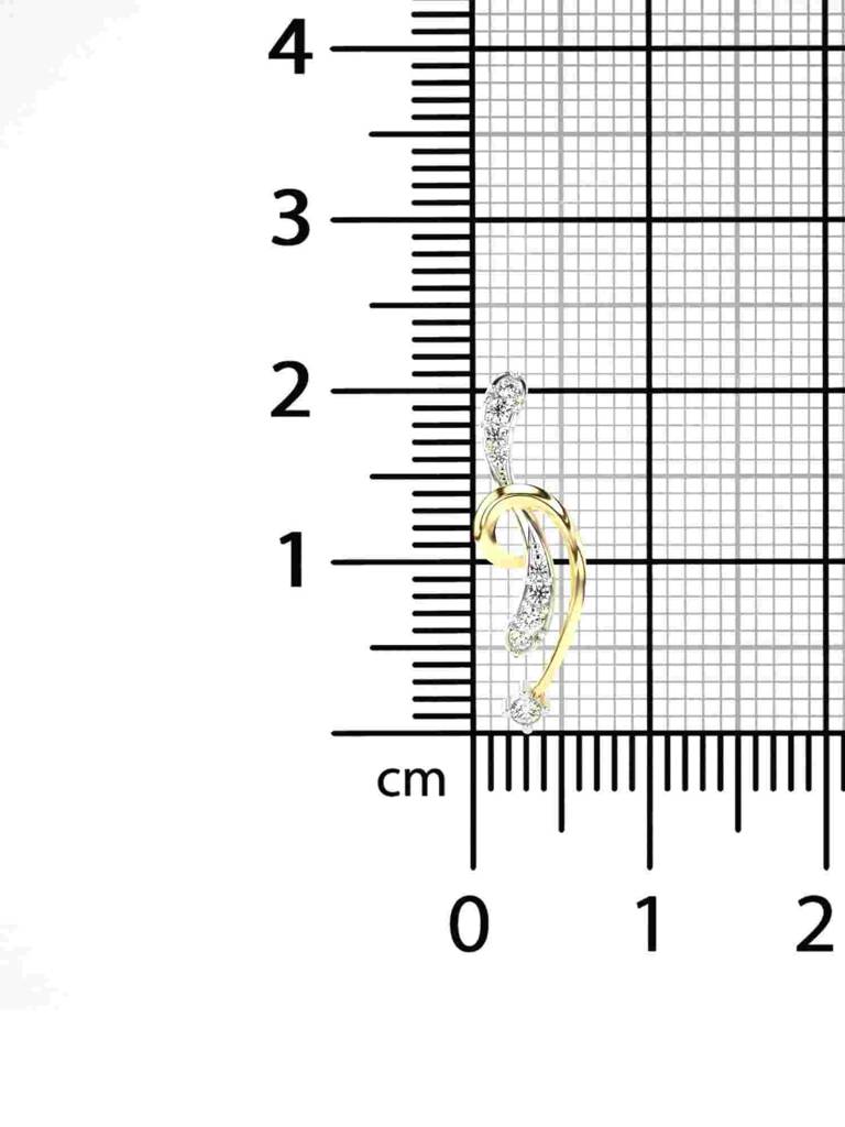 Sterling Silver Plated With Certified Lab Grown Diamond 0.09Cts | Vgp0239 : VGP0239_SYL