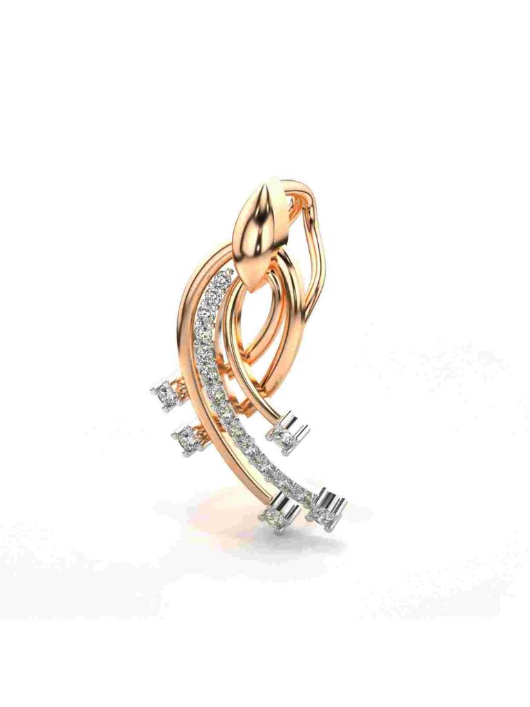 Sterling Silver Plated With Certified Lab Grown Diamond 0.19Cts | Vgp0246 : VGP0246_SRL