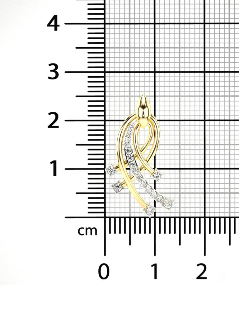 Sterling Silver Plated With Certified Lab Grown Diamond 0.19Cts | Vgp0246 : VGP0246_SYL