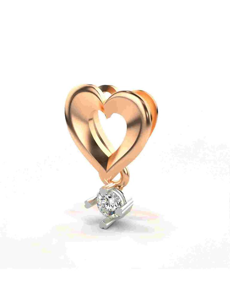 Sterling Silver Plated With Certified Lab Grown Diamond 0.11Cts | Vgp0288 : VGP0288_SRL
