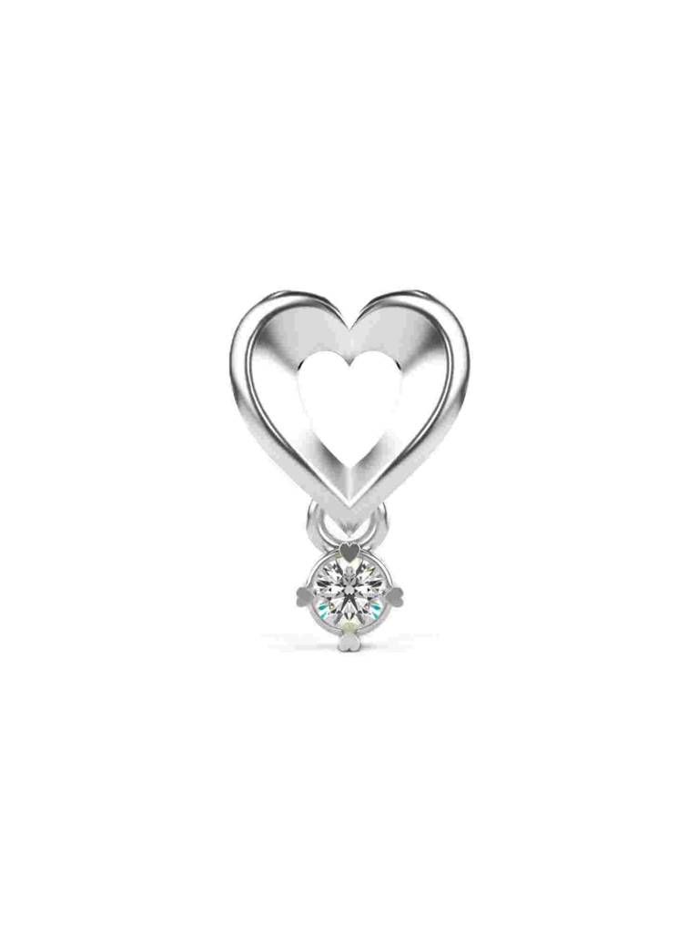 Sterling Silver Plated With Certified Lab Grown Diamond 0.11Cts | Vgp0288 : VGP0288_SWL