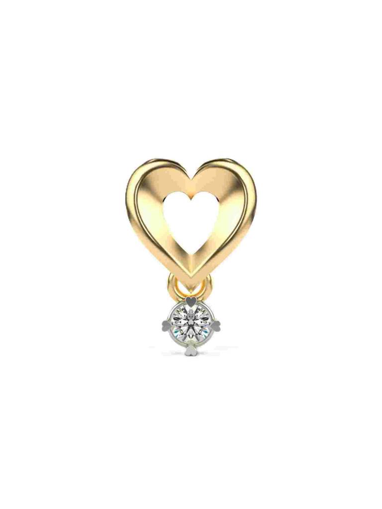 Sterling Silver Plated With Certified Lab Grown Diamond 0.11Cts | Vgp0288 : VGP0288_SYL