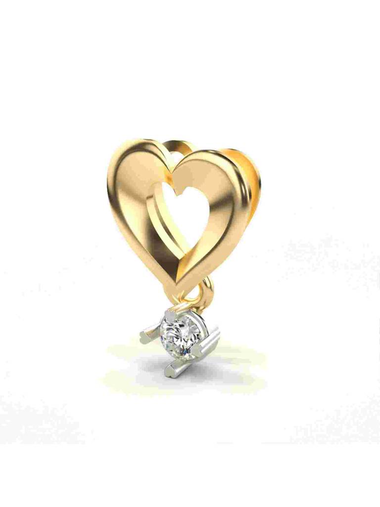 Sterling Silver Plated With Certified Lab Grown Diamond 0.11Cts | Vgp0288 : VGP0288_SYL