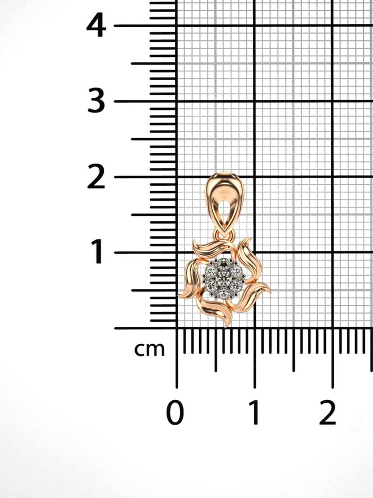 Sterling Silver Plated With Certified Lab Grown Diamond 0.17Cts | Vgp0298 : VGP0298_SRL