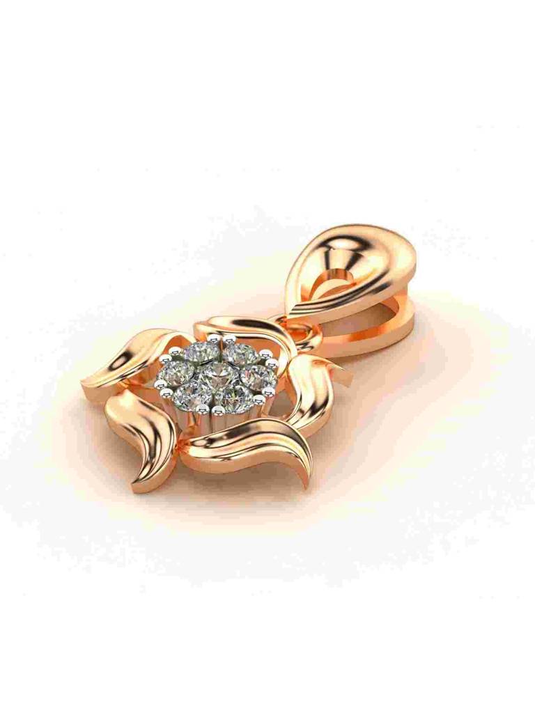 Sterling Silver Plated With Certified Lab Grown Diamond 0.17Cts | Vgp0298 : VGP0298_SRL