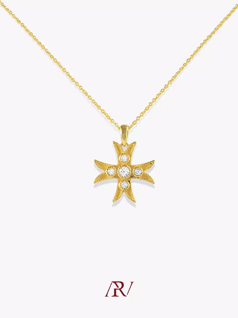 Vintage Cross Necklace : ARV-NK-011