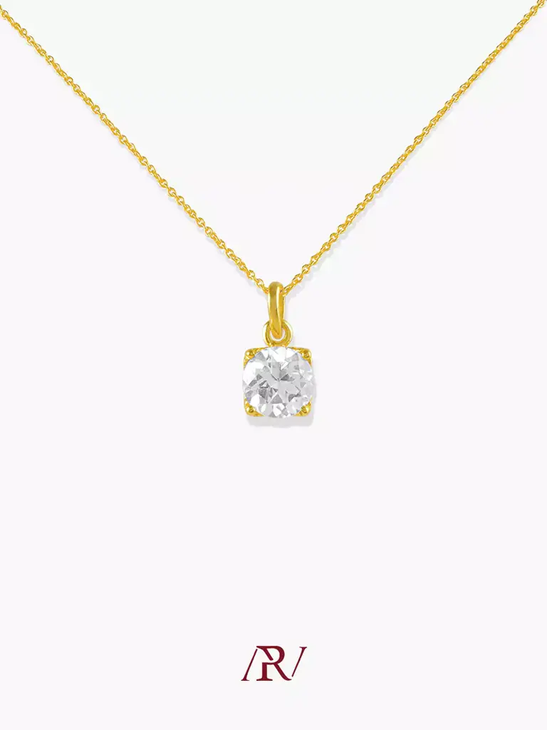 Vintage Solitaire Necklace : ARV-NK-012