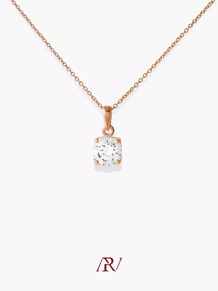 Vintage Solitaire Necklace : ARV-NK-012