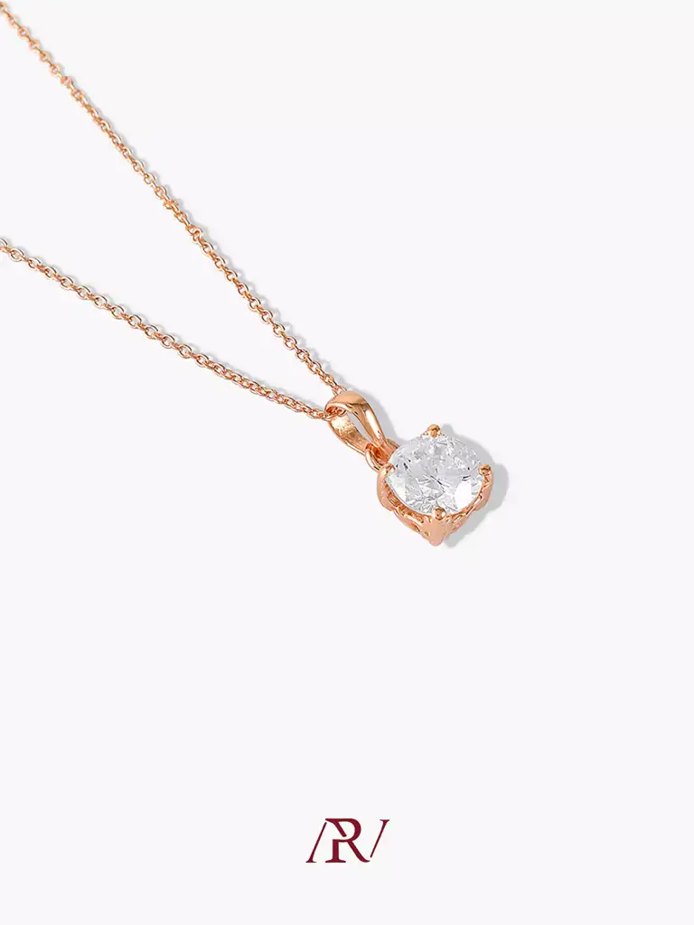 Vintage Solitaire Necklace : ARV-NK-012