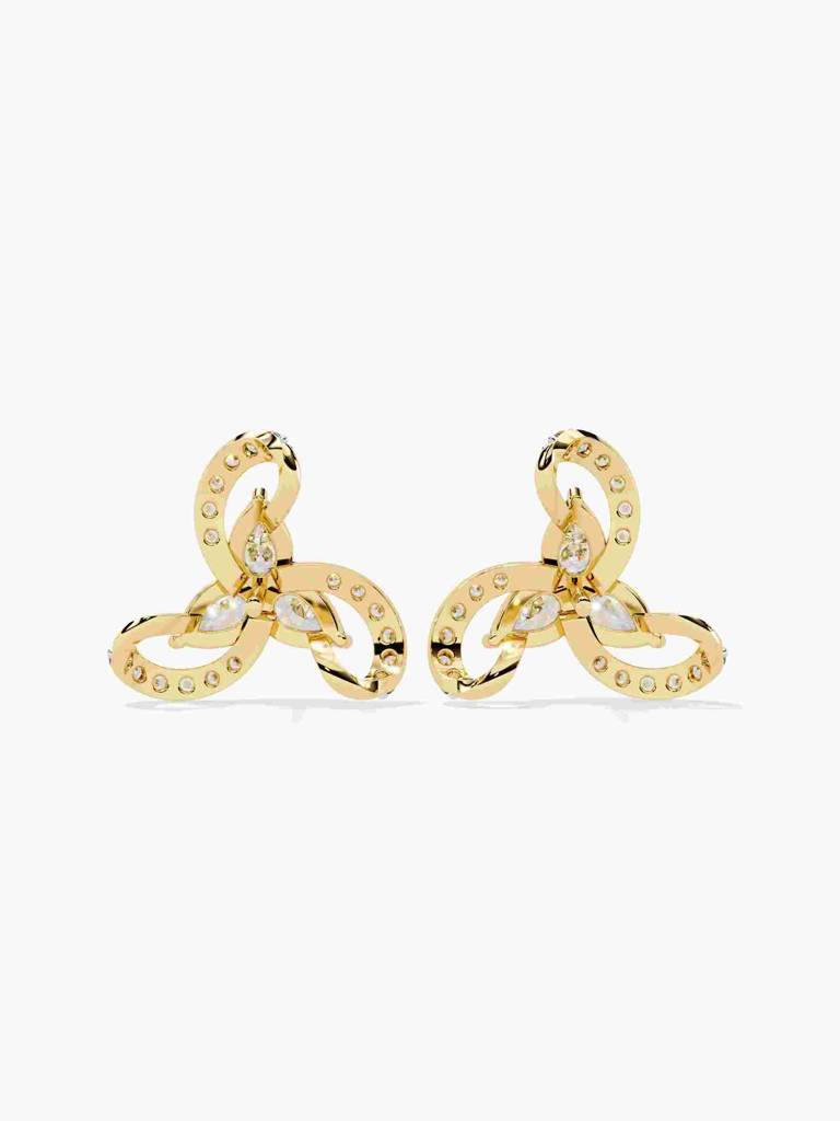 Sterling Silver Plated With Certified Lab Grown Diamond 1.47Cts | Earrings For Women/Girls | Vse0057 : VSE0057_SYL